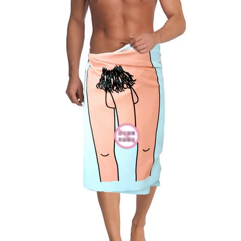 

Сексуальное мужское банное полотенце с мультяшным рисунком, полотенце из микрофибры с принтом в виде розыгрыша, пляжное полотенце для ванн...