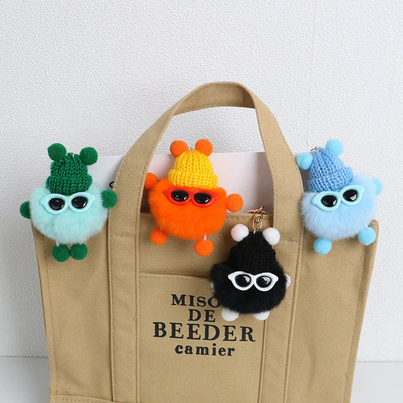 

Women's Rabbirt Faux Fur Pom Pom Keychain Car Accessory Soft Faux Fur Ball Bag Pendant Jewelry Girl Gifts Children;s Plush Toy