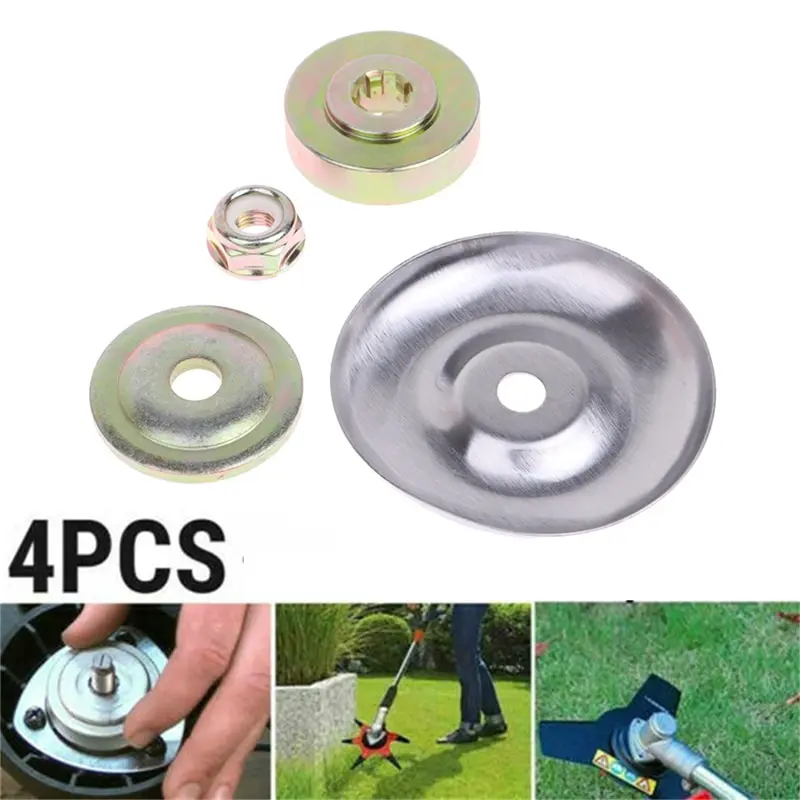 Mower head fixed blade upper and lower gasket protection cover anti-tooth nut Garden Tools