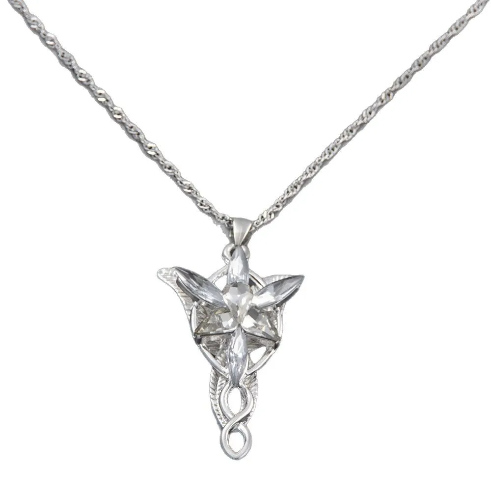 Arwen Evenstar ожерелье из фильма серебряного цвета с подвеской в виде кристаллов ожерелья для женщин и девочек вечерние ювелирные изделия подарок ювелирные изделия (art.: 3920cdf78b4ff) - 3920cdf78b4ff