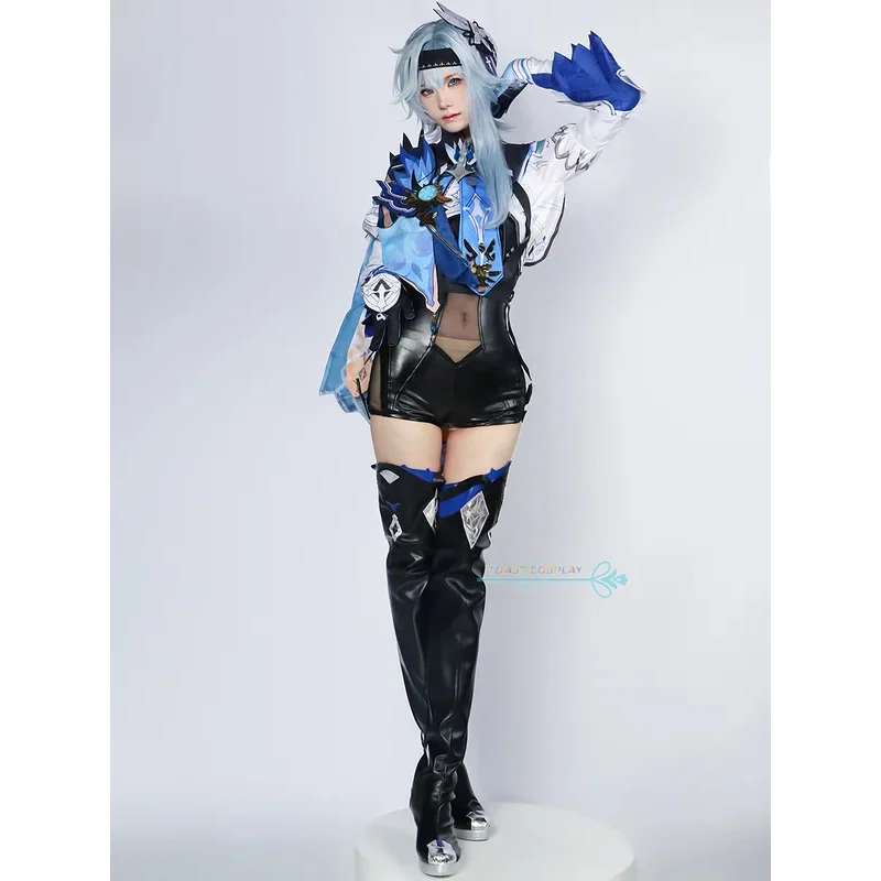Костюм для косплея Eula Genshinimpact костюм парик полный комплект аниме ролевая игра