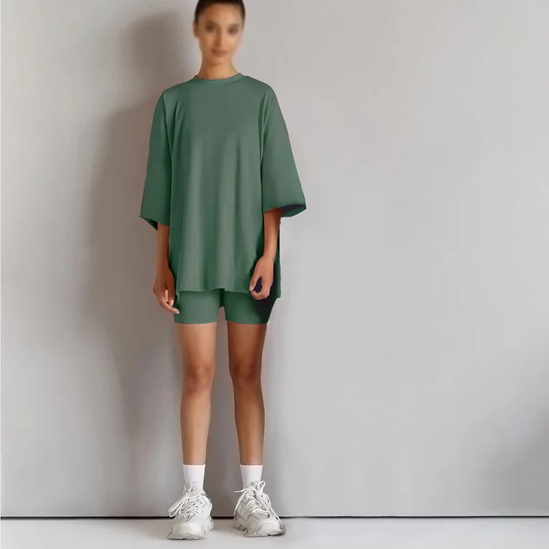 

Футболка с коротким рукавом и круглым вырезом, комплект из двух предметов для матери и сына, удобная Однотонная рубашка из чистого хлопка