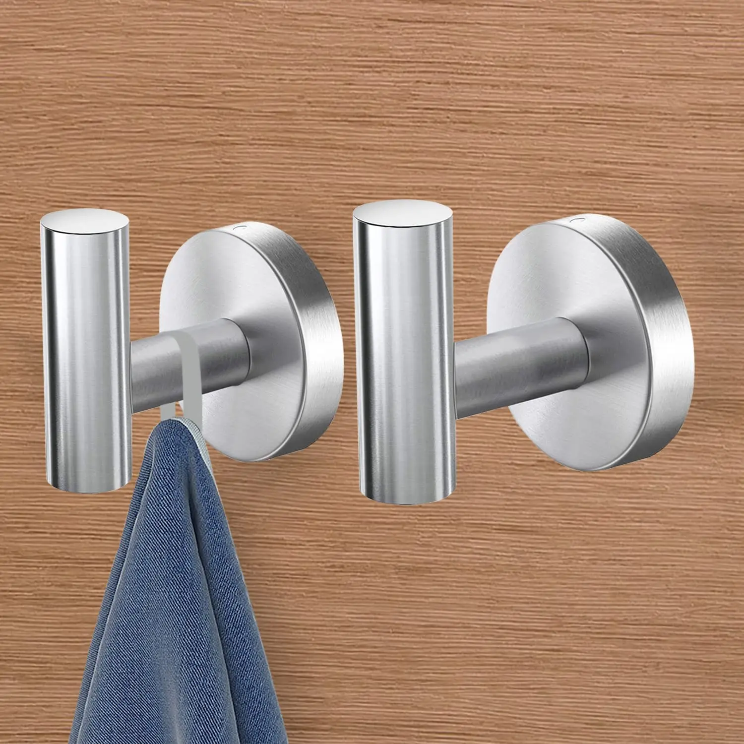 

SUS 304 Stainless Steel Heavy Duty Strong Hooks for Home, Refrigerator, Grill, Kitchen,Key Holder,Black, Multi-Purpose 4pc