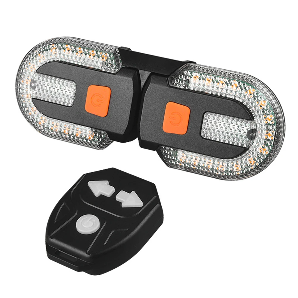 

Bike USB Charging Wireless Remote Control Steering Taillight Detachable Mountain Bike Night Riding Light Riding Equipment Black
