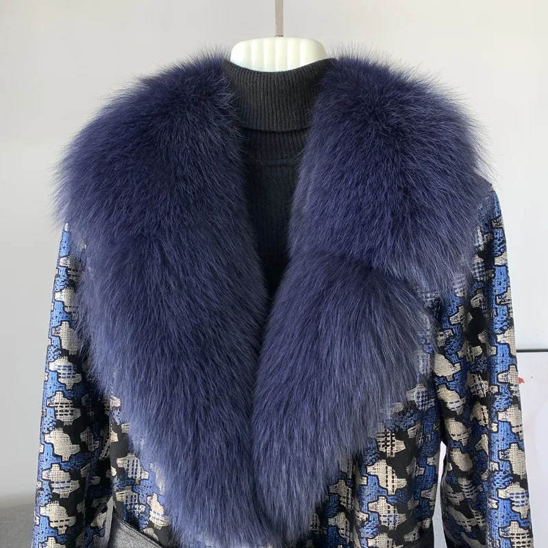 Высококачественное роскошное Женское пальто из натурального кроличьего меха