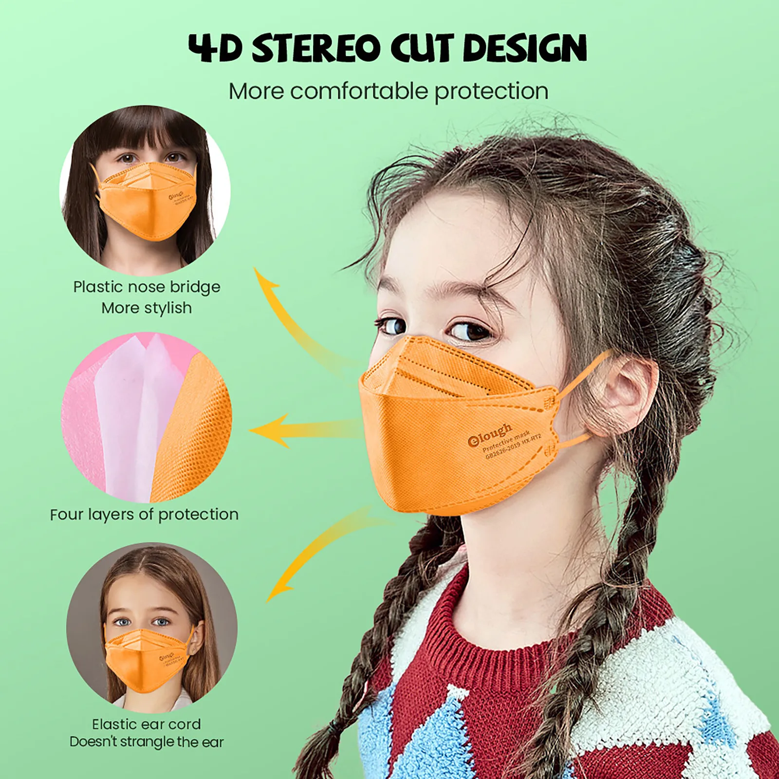 

10/50/100pcs Mascarillas Ninos Children's Mask For Face Prevention Face Mask Pure Mascara Masque Kids Mask Halloween Cosplay