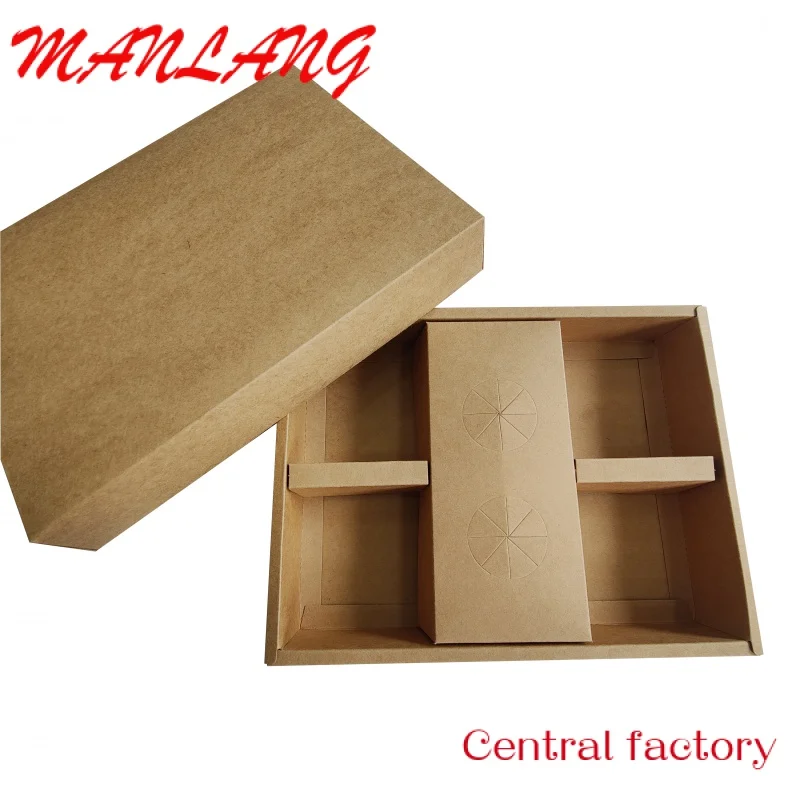 Экологически чистые черные зернистые коробки из крафт-бумаги для шоколадных