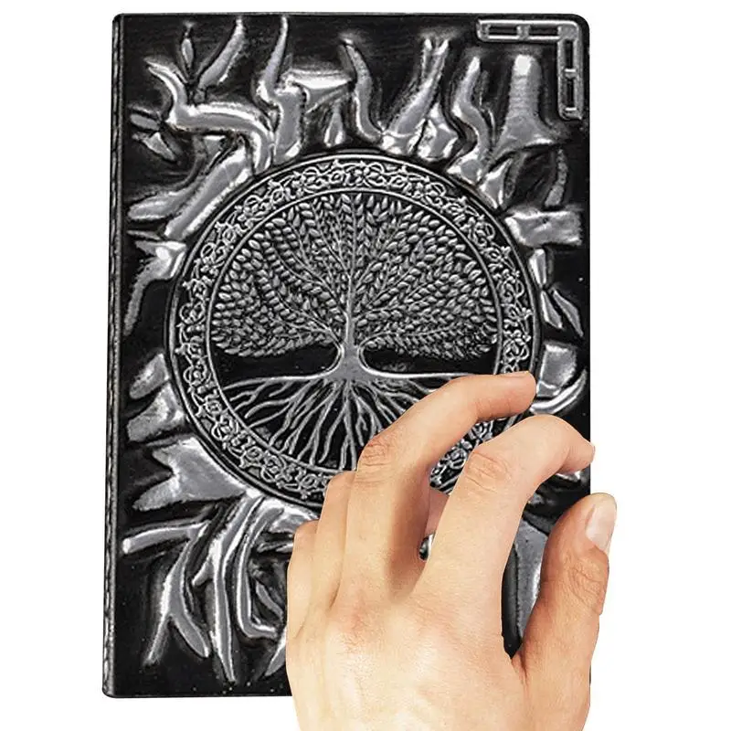 

Рельефный журнал «Древо жизни», рельефный дневник, записные книжки для рисования, личный дневник, античный рельефный кожаный Ежедневный дн...