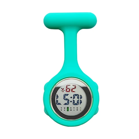 ALK Цифровые силиконовые часы медсестры 2020 Fob карманные часы собачьи лапы доктор медицинская больница брошь отворотом часы бренд Дата Неделя