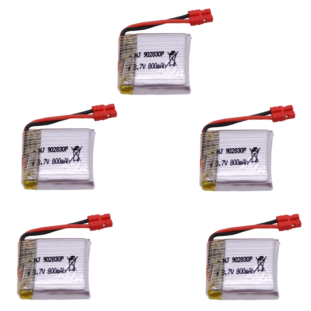 1-10 шт. 3,7 в 800 мАч литий-полимерный аккумулятор для Syma X21 / X21w x26 батарея для дрона Запчасти для радиоуправляемого квадрокоптера аксессуары 3,7 в технические детали