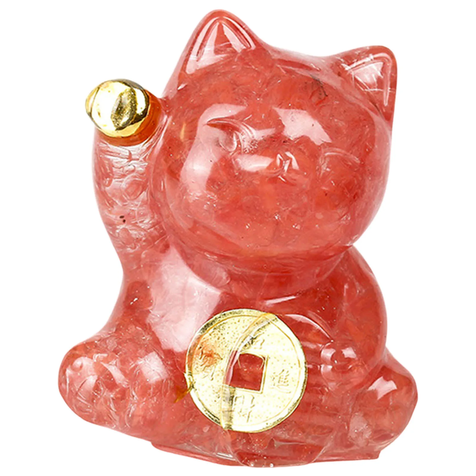 

Статуэтка счастливого кота Манеки Неко из камня