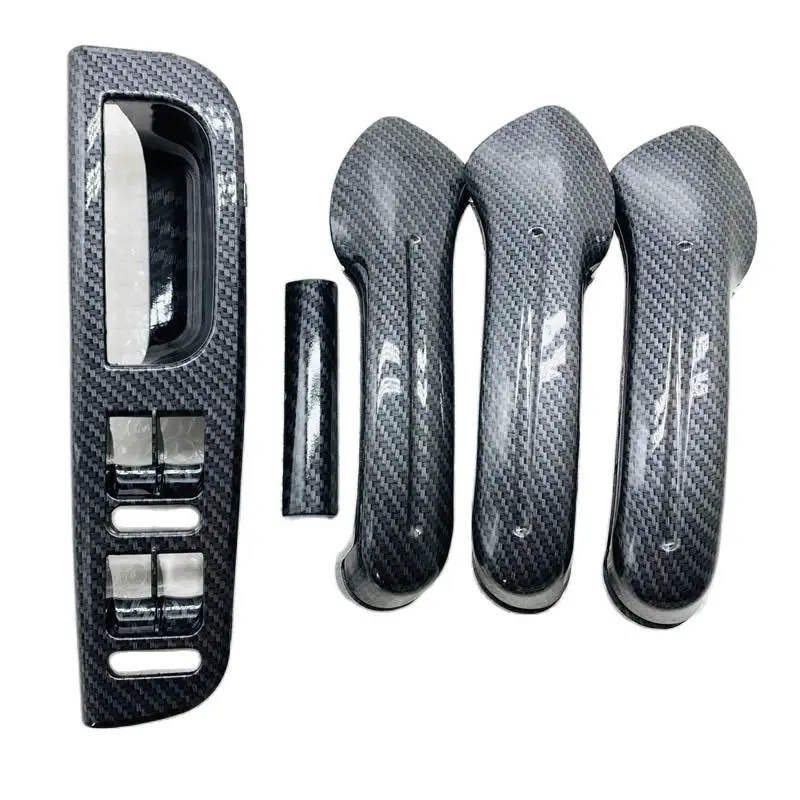 

5 Pcs / Set Window Glass Lift Button Control Panel Door Handle Cover For-Golf 4 Jetta MK4 Bora 1998-2004
