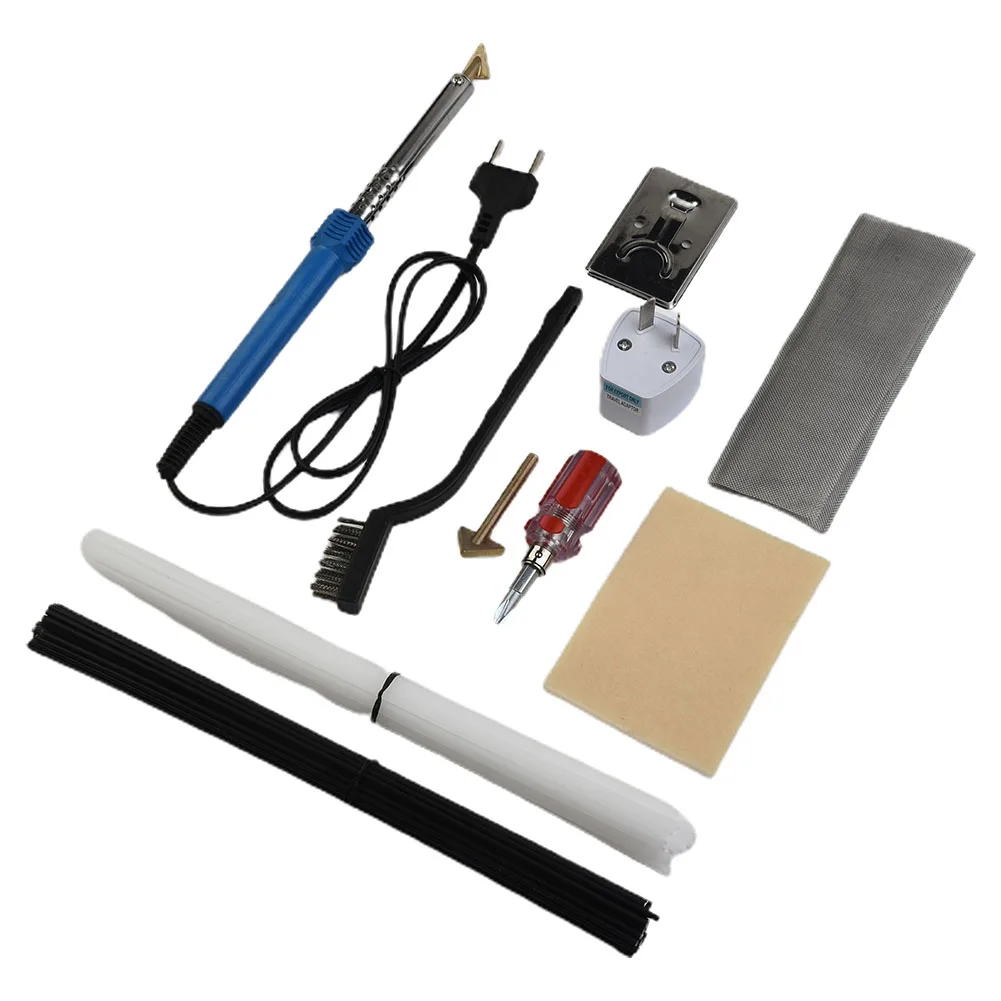 

110V-220V EU US UK AU Electric Soldering Iron Kit 80w Plastic Welding Kit For Bumper Kayak Repair Welding Equipment Tools