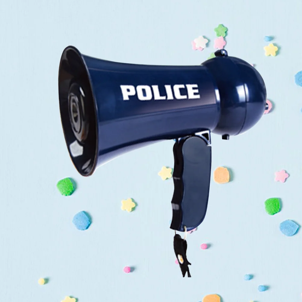 

Megaphone Toy Police Loudspeaker Kids Costume Accessories Officer Cosplay Pretend Play Handheld Toys Horn Air Amplifier Model