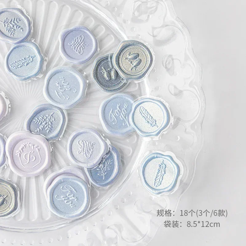 

18 шт./компл., ретро наклейка на конверт, винтажный европейский стиль, восковая печать, наклейка, сделай сам, декоративная наклейка для скрапбукинга, студенческая