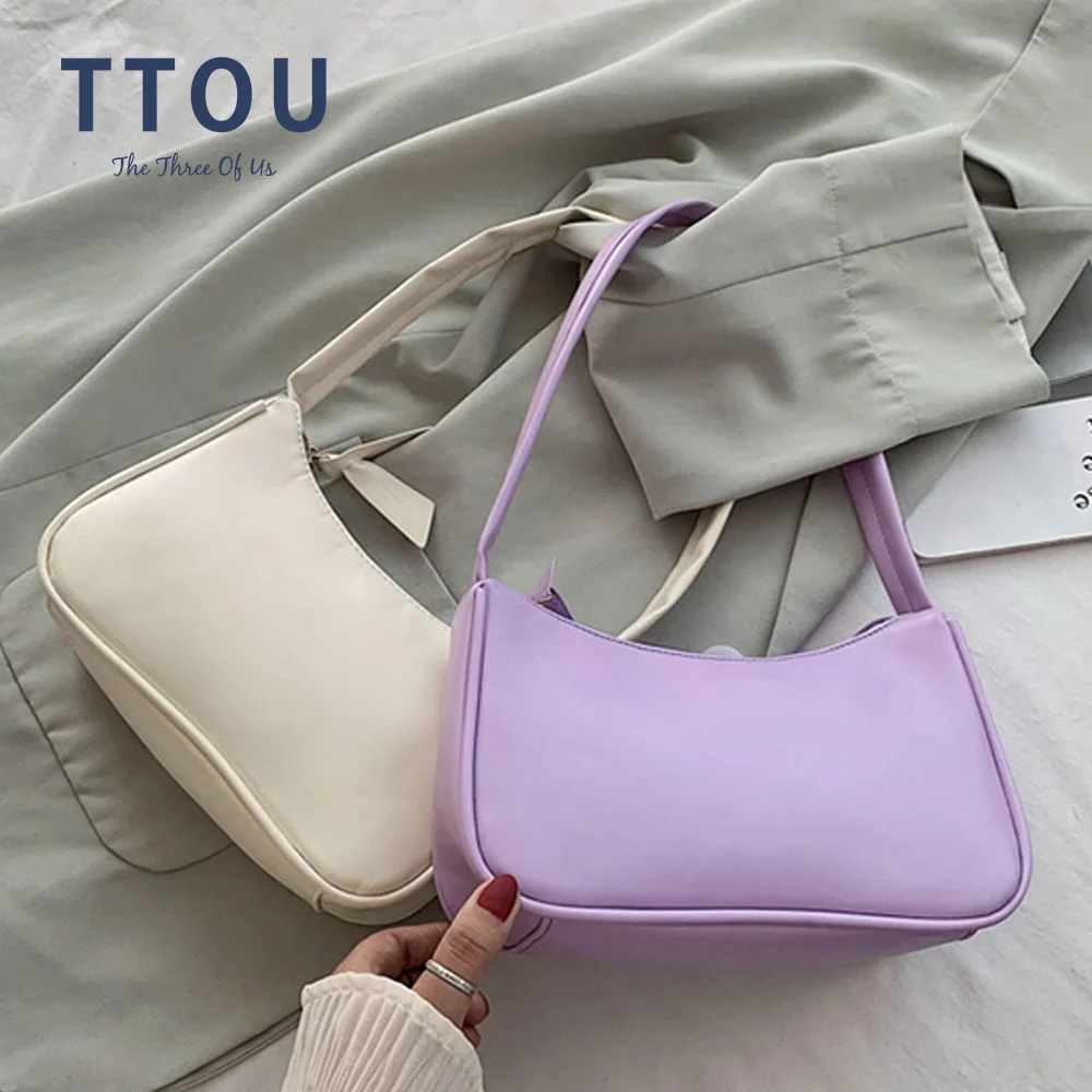 

Spring Summer Woman Trendy Retro Handbags PU Leather Zipper Shoulder Bag Female Bolsa Vintage Women Small Hand Bag
