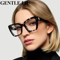 cat eye anti blue light computer glasses women 2022 luxury designer fashion square eyeglasses frame female lunette de vue femme