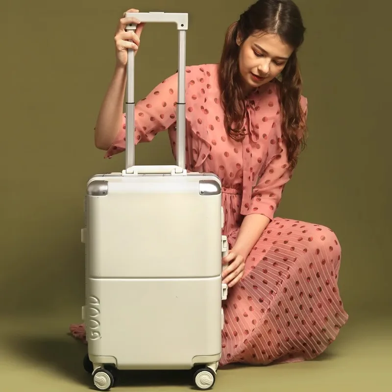 Новинка 2024 высококлассная тележка рандомный студенческий чемодан на колесиках с