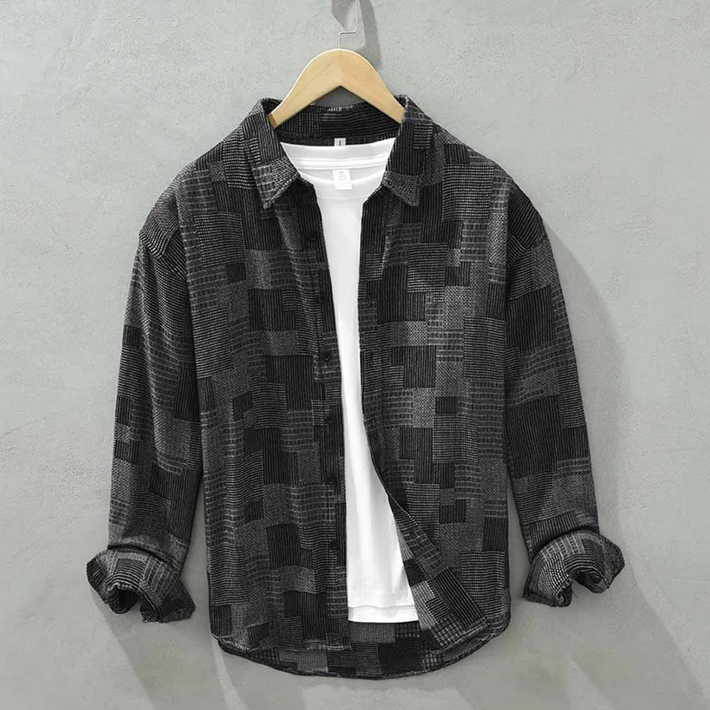 Quality Spring Autumn Men Denim Shirt Soft Cotton Slim Fit Jeans Cowboy Streetwear Mens Long Sleeve Shirts
