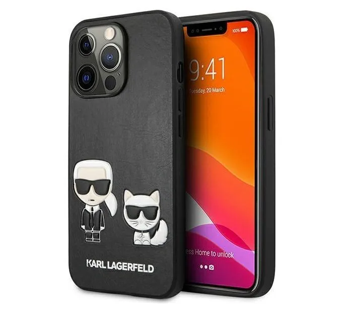 Чехол CG Mobile Karl Lagerfeld PU & Choupette Hard для iPhone 13 Pro Max цвет Черный | Мобильные телефоны и