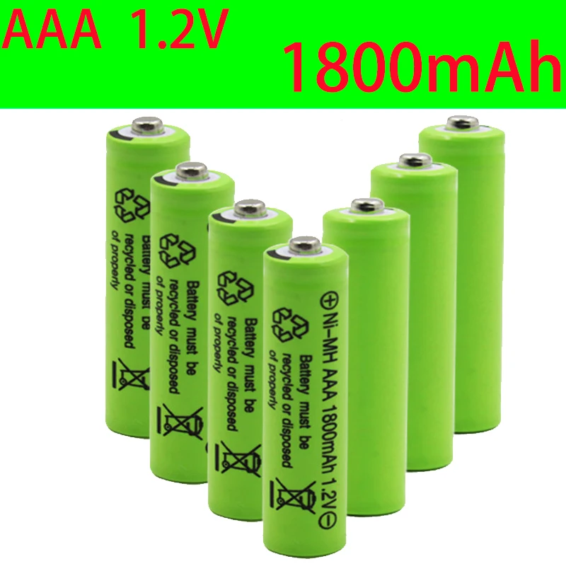 

Free Shipping100% Neue Original AAA 1800 MAh 1,2 V Qualität Akku Ni-Mh 3A Batterie