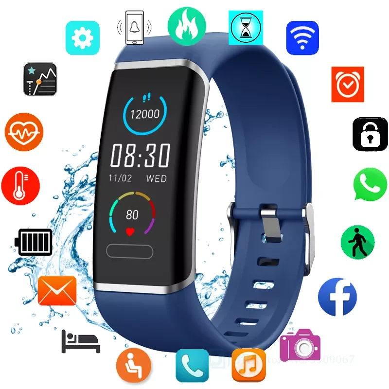 

2022 Smartwatch Men Sport Smart Watch For Android iOS Fitness Bracelet Waterproof Electronics Clock Silicone Smart Watches Women