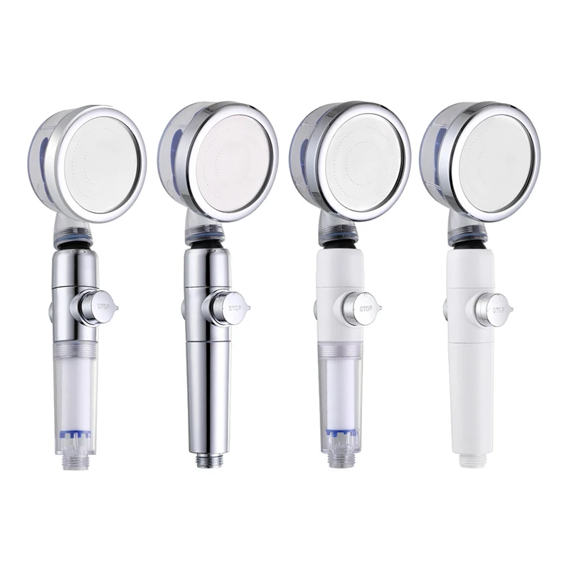 

Pressurized Shower Head High Pressure Detachable 360° Rotating Jetting Showerhead Filter For Water Bathroom Bath Shower