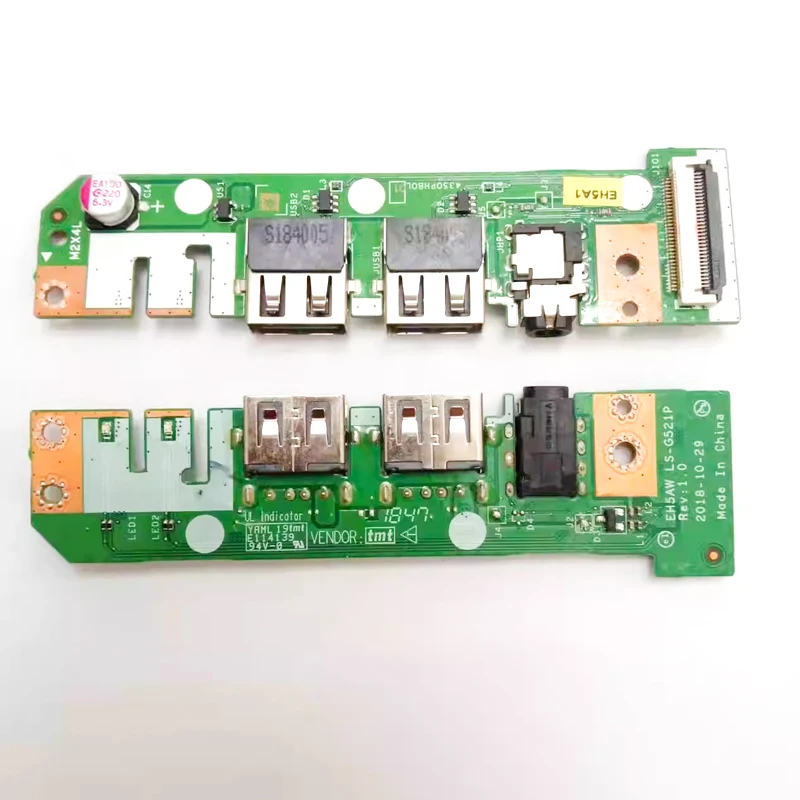 Оригинальная плата EH5AW LS-G521P для ноутбука Acer Aspire A515-52 A515-52G USB-аудио ввода-вывода