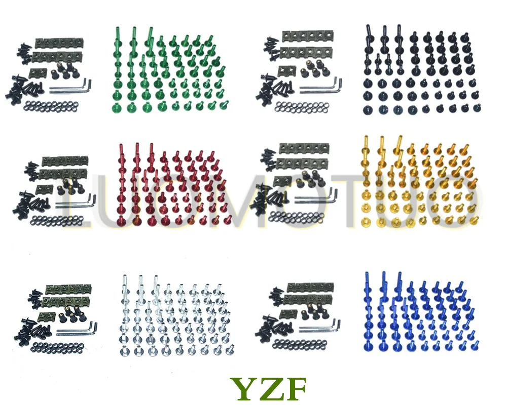 

CNC Complete Fairing Bolts Bodywork Screws Nuts Kit For Fit Yamaha YZF R6 2005 YZF R6 2006-2007