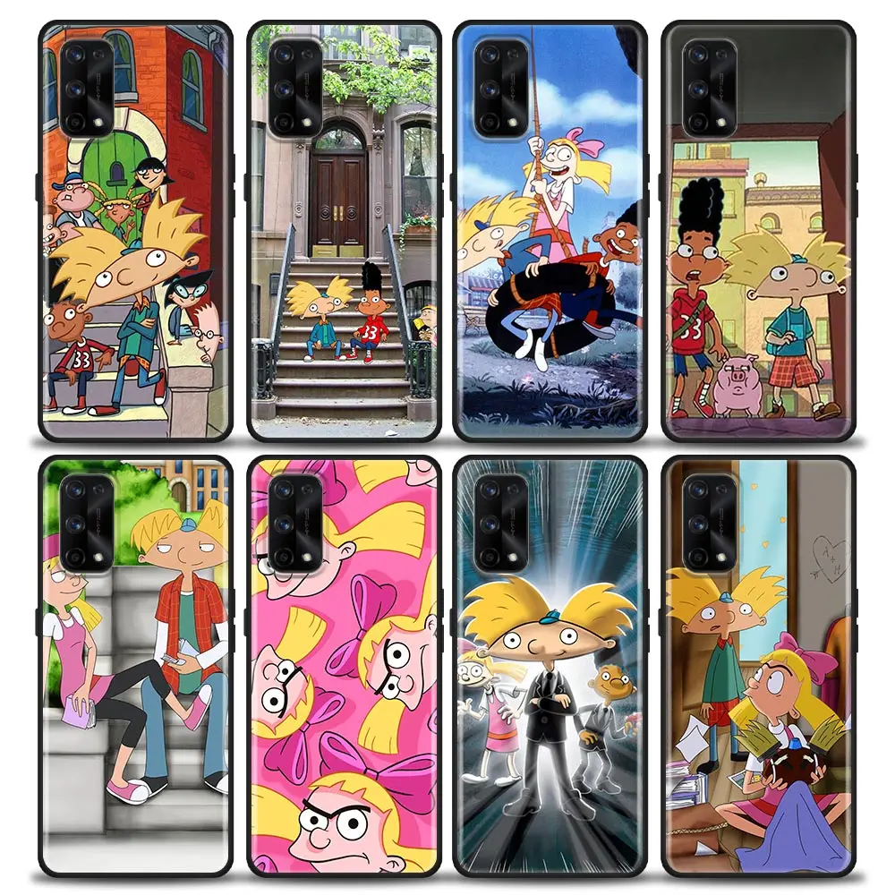 

Funda Case For OPPO Realme X50 X7 XT X 10 9 9I 8 8I 7 7I 6 5 Pro Plus 5G Soft Phone Case Capa Para Shell Hey A-Arnolds Cartoon
