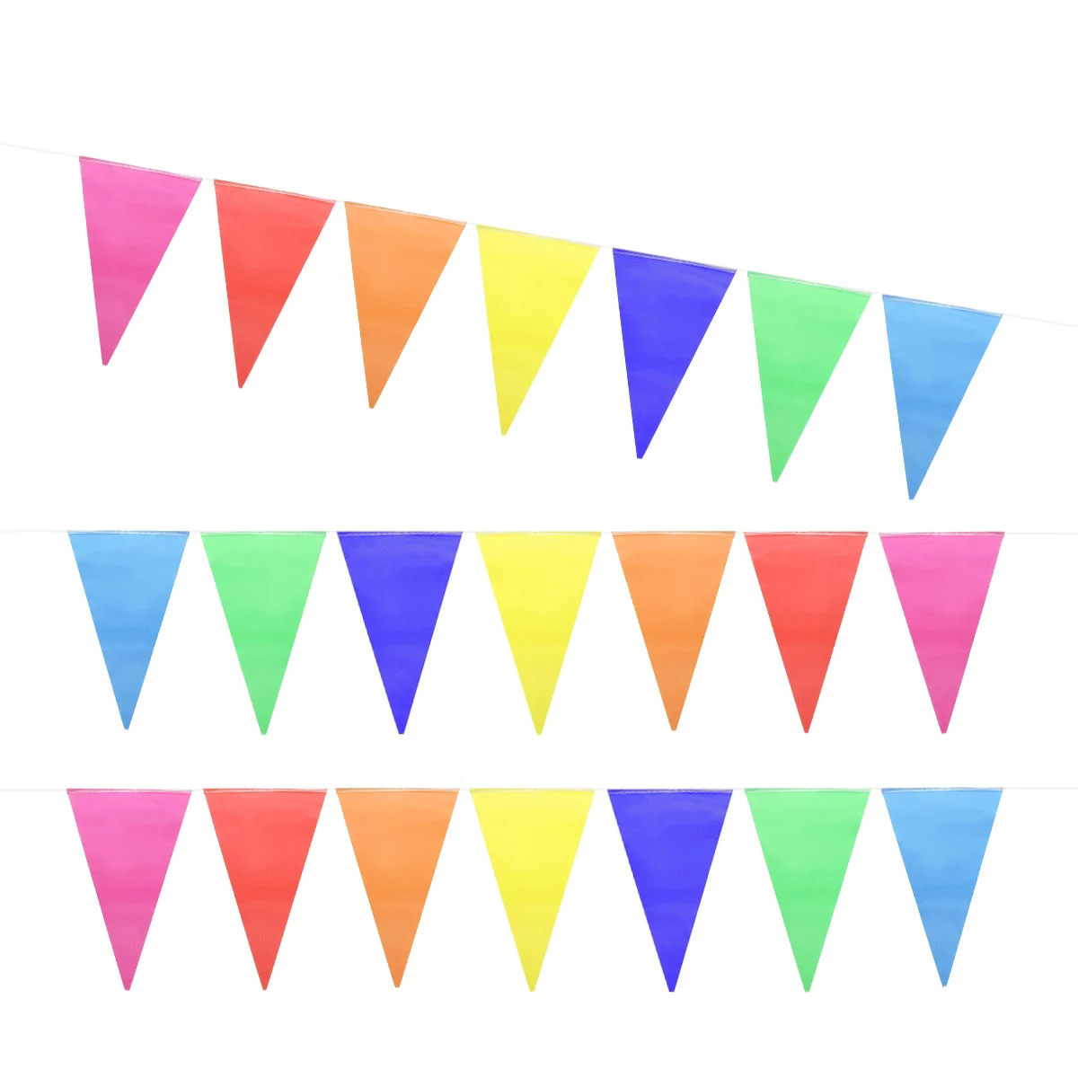 

200pcs Flag Classroom Banner Party Flags Banner Flags Party Supplies Triangle Banner Grand Opening Banner