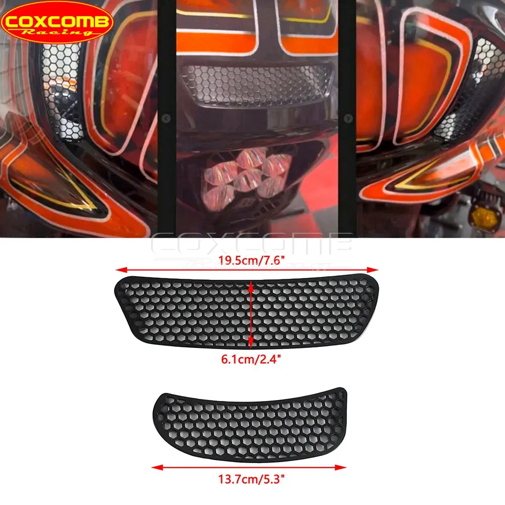 Фото Защитная сетка-решетка для бокового воздухозаборника мотоцикла Harley Softail Low Rider ST FXLRST 2022-2025 (сетка Batwing Accent) №2