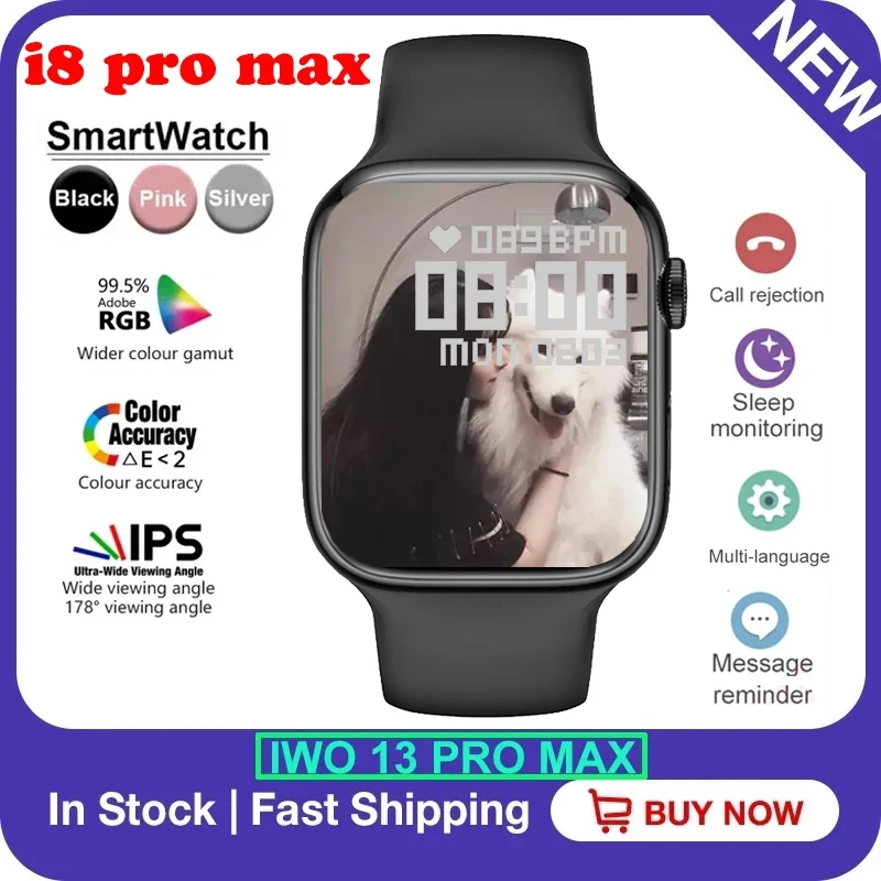 

2022 Original i8 Pro Max Smart Watch Bluetooth Call Men Women Sports Smartwatch Fintess Tracker Watch Series 8 For Apple Samsung