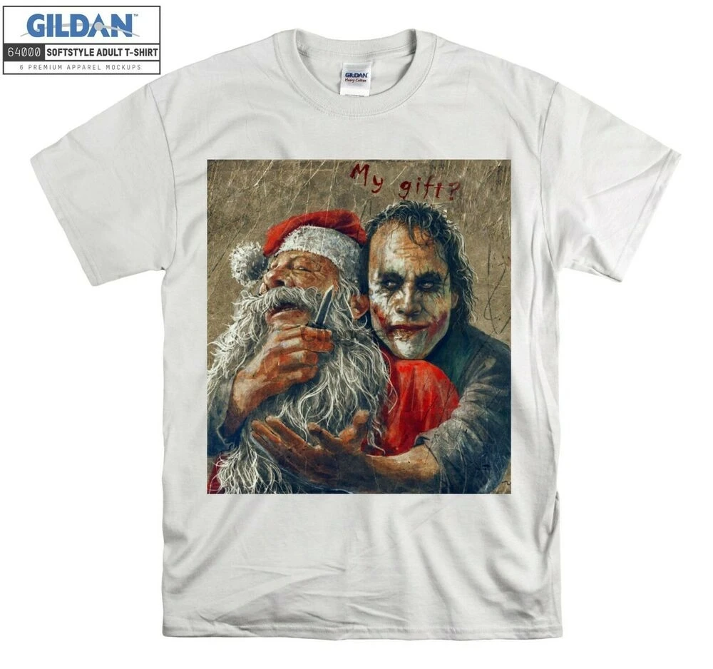 Футболка унисекс The Joker Heath Ledger футболка с Санта-Клаусом для мужчин и женщин 2253 |