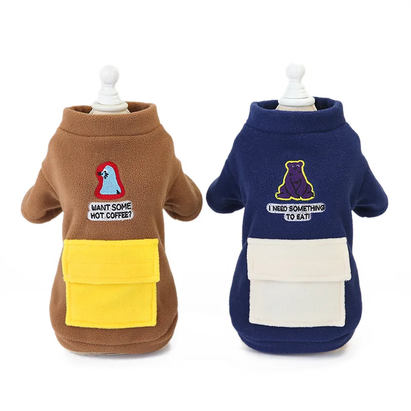 

Большой карман на молнии, искусственная одежда для домашних животных, для маленьких собак, чихуахуа, корги, искусственная кошка, свитшот, ко...