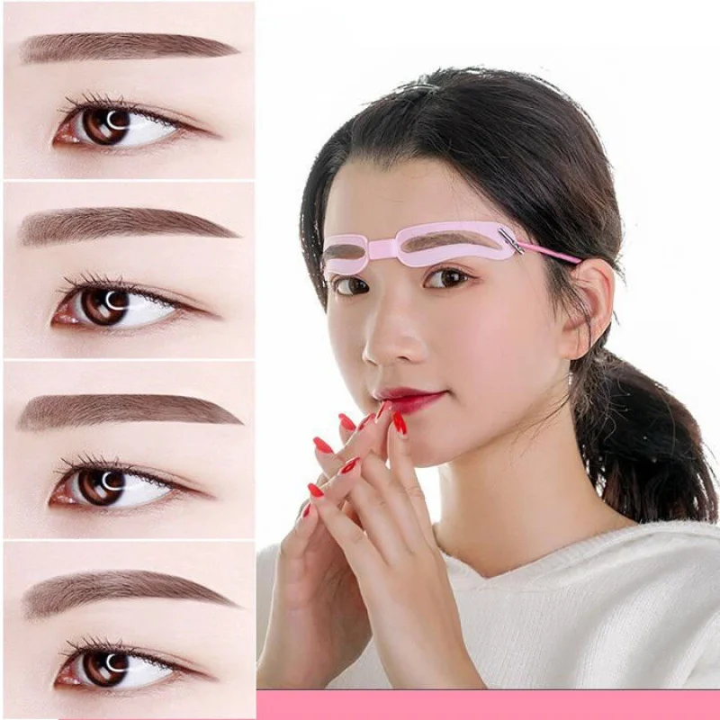 

4 Styles/Set Eyebrow Stencil Grooming Eyebrow Artifact Shaper Kit Reusable Eyebrow Shaper Kit Makeup Tools Beauty Accessories