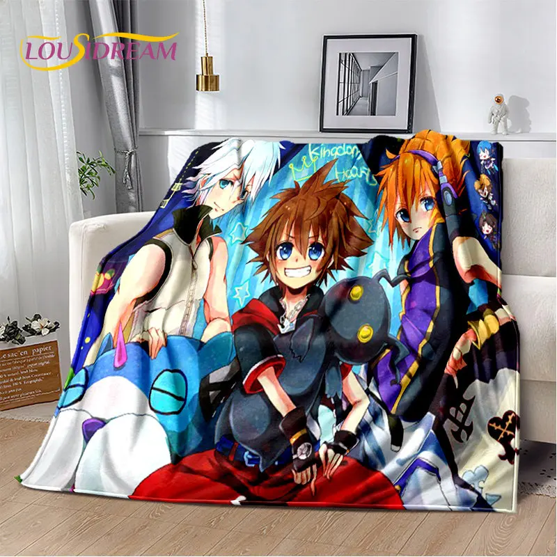 

Kingdom Hearts Game Gamer Soft Plush Blanket,Flannel Blanket Throw Blanket for Living Room Bedroom Bed Sofa Picnic Kids Cover