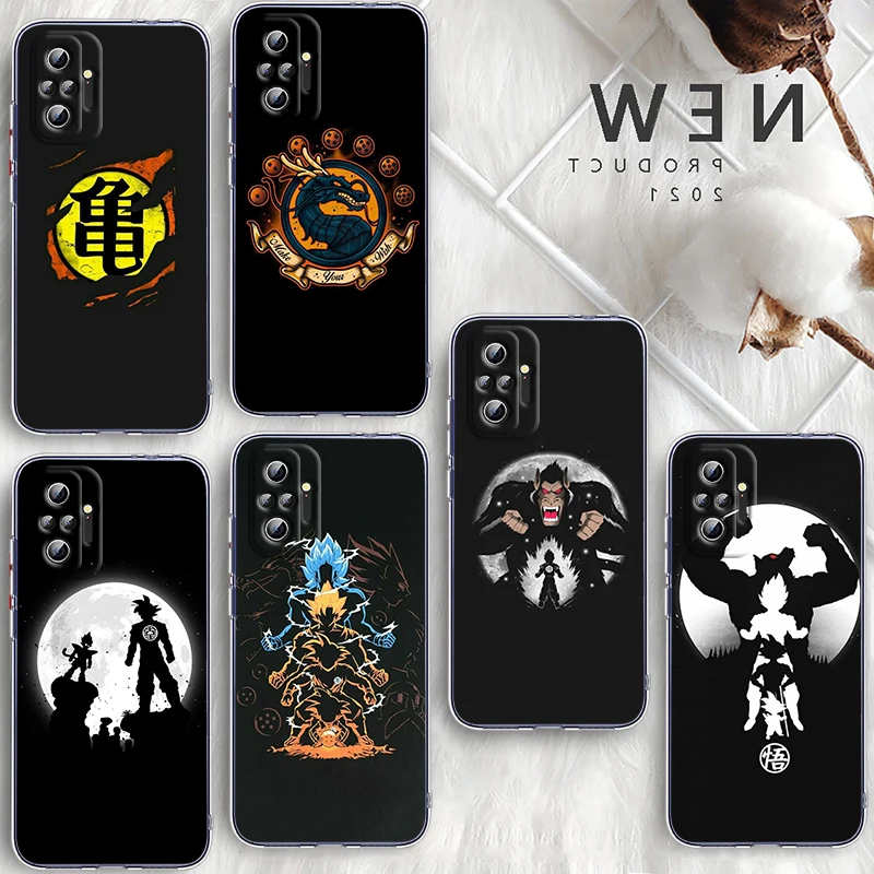 

Dragon Ball Goku Vegeta For Xiaomi Poco X3 Redmi Note 11S 11 11T 10 10S 9 9T 9S 8 8T Pro 5G 7 5 4X Transparent Phone Case