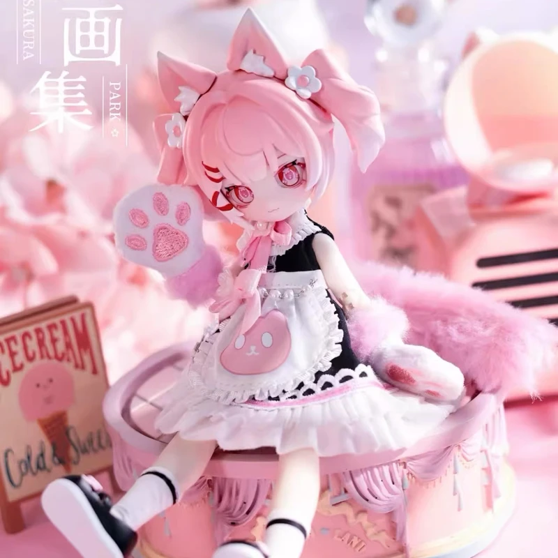 Фото Оригинальные игрушки-сюрпризы Sakura Park: шарнирная фигурка BJD 1/12 из серии Start Again, милая аниме-фигурка в таинственной коробке для девочек №1