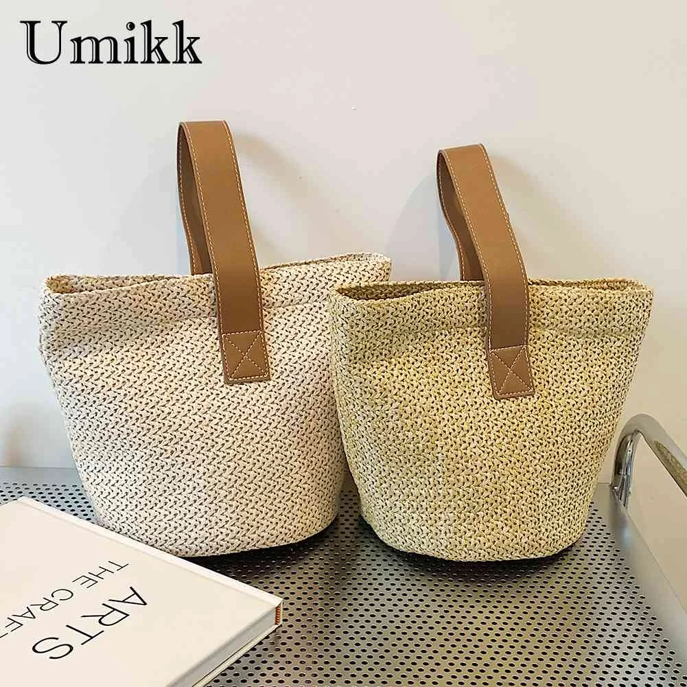 

Соломенные плетеные сумочки, модные элегантные большие женские сумки высокого качества, легкая дышащая Летняя Пляжная дорожная женская су...