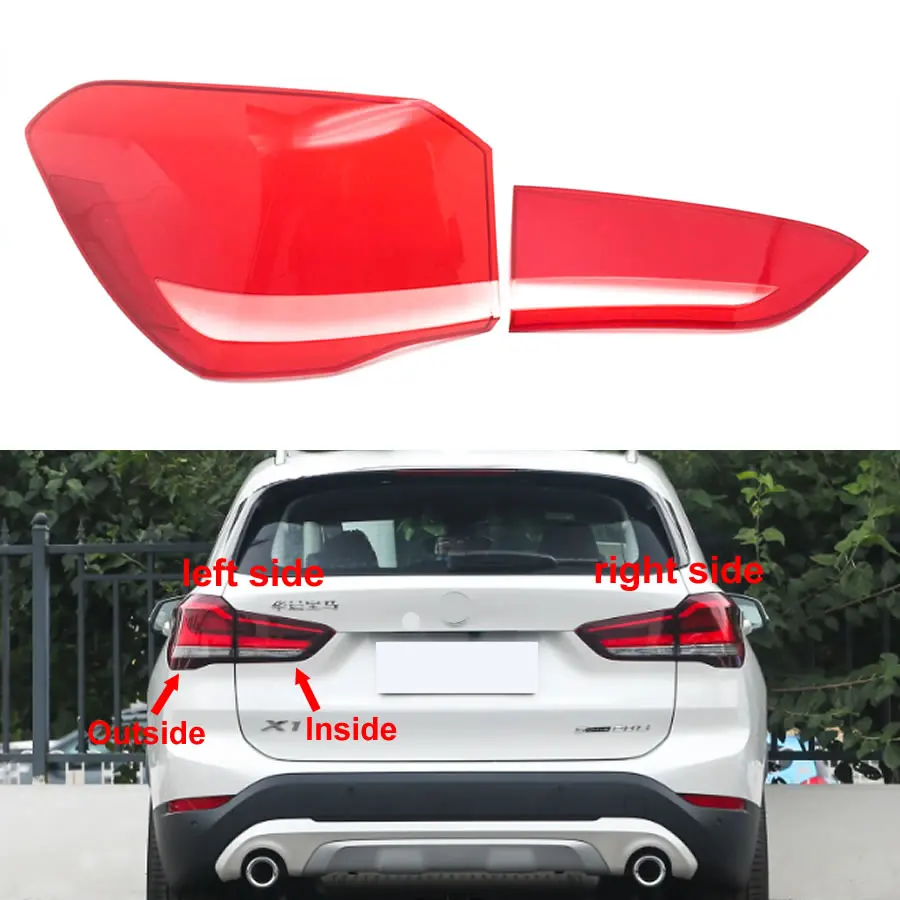 For BMW X1 2020 2021 2022 Rear Taillight Shell Tail Lamp Cover Turn Signal Stop Light Mask Replace Original Lampshade