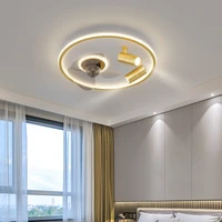 acrylic promise dimming fan light smart ceiling lamp indoor lights led indoor light bedroom study lampara tec decorative lightin