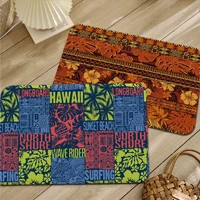 polynsian hawaiian style tribal tattoo bath mat cheaper anti slip modern living room balcony printed alfombra