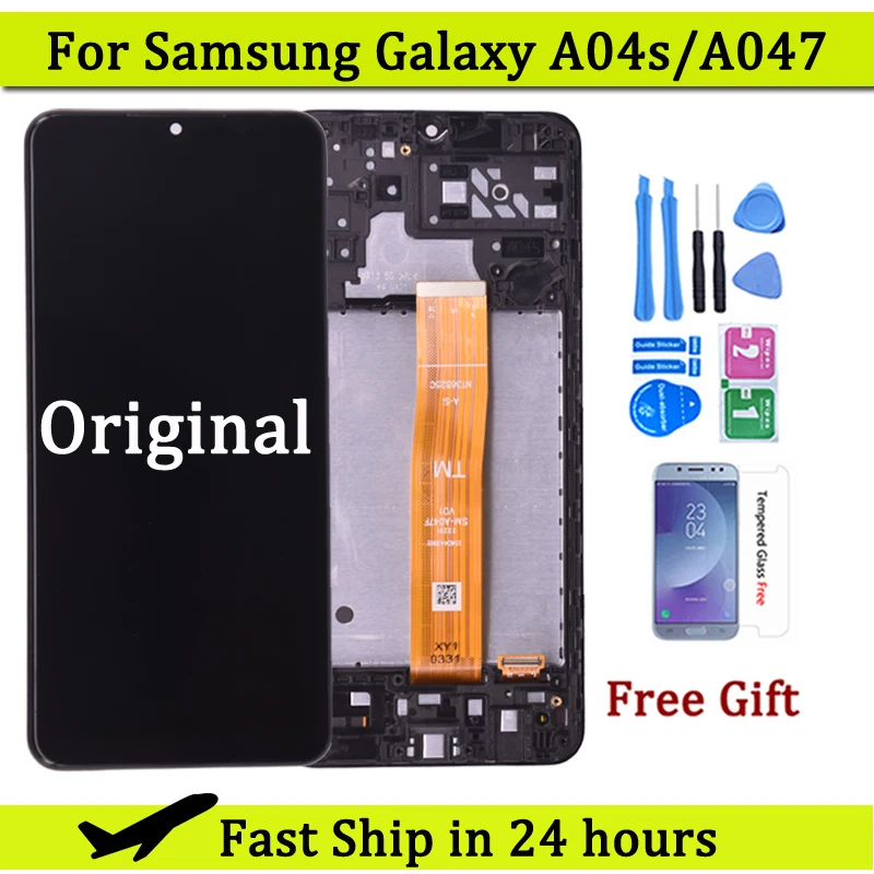 6.5 "Originale Per Samsung Galaxy A04S Lcd A047 Display Lcd Touch Screen Digitizer Per Schermo Lcd Samsung Sm-A047F, Sm-A047F/Ds