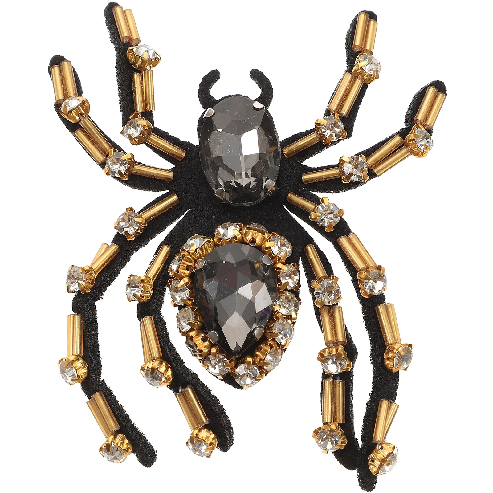 

Spider Patch Patches Decorative Clothes Badge Cloth Logo Cartoon Animal Costume Bling Beaded Rhinestone Brooch Fabric Iron