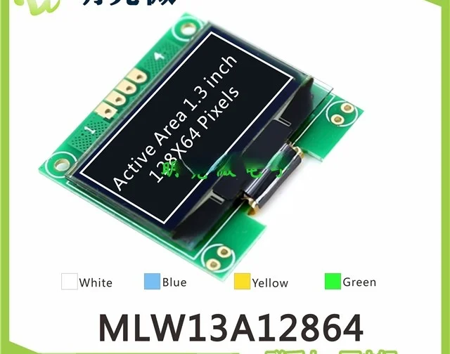 

Монохромный OLED-модуль SSD1306 IIC/I2C, 1,3 дюйма, 12864x64, OLED-модуль