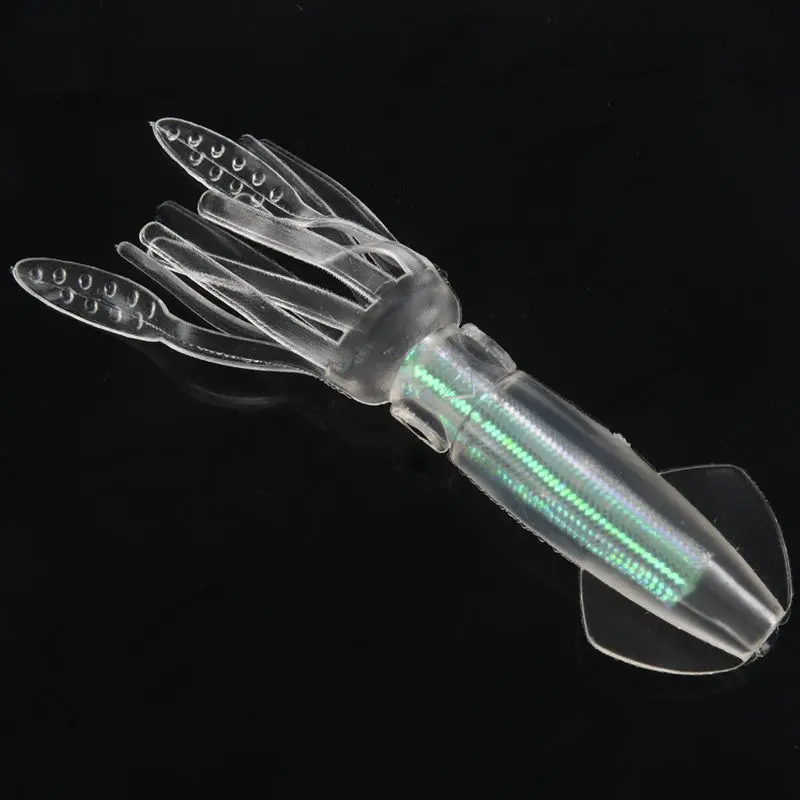 

5Pcs Glow Luminous Silicone Squid Lures Soft Squid Skirt Bait Artificial Lure For Saltwater Fishing