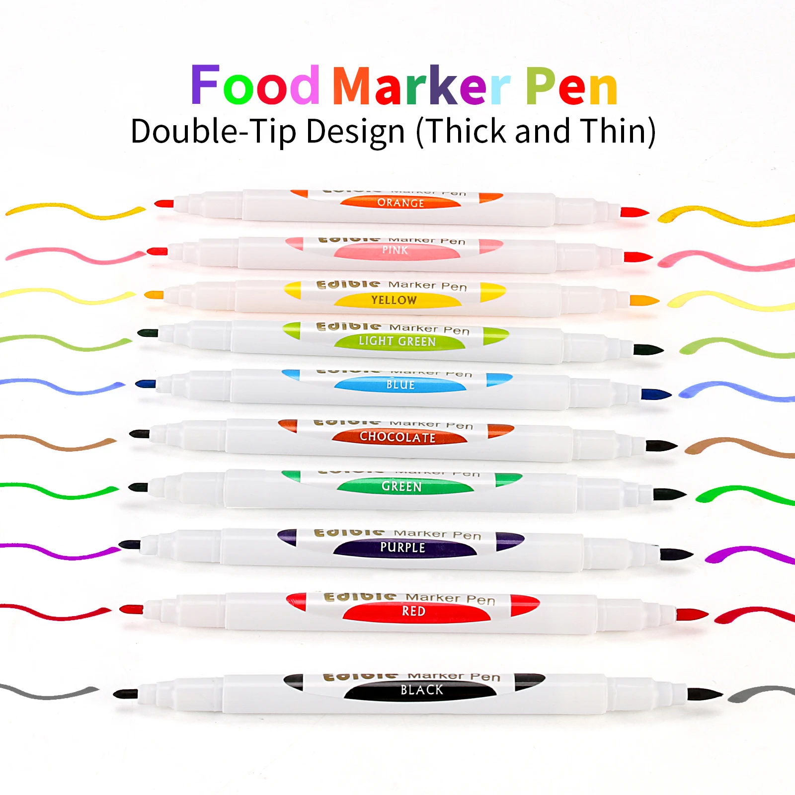 Double Sided Food Grade Gourmet Writers Food Coloring Marker