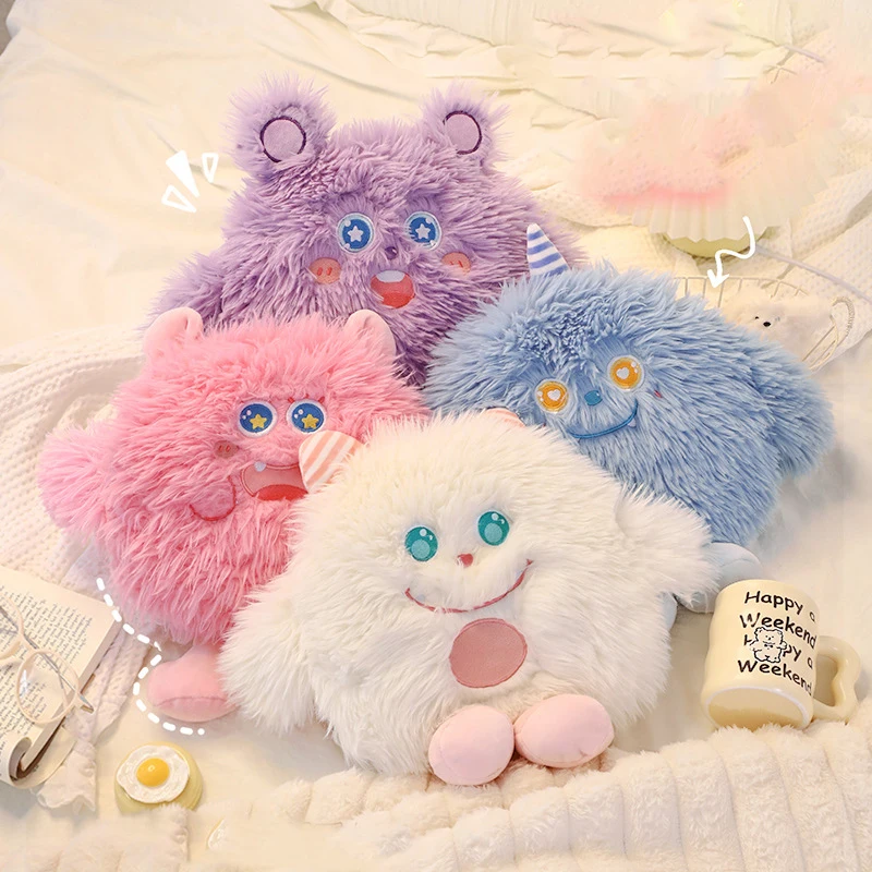 Kawaii перезаряжаемая Бутылка горячей воды в виде монстра Женский рукав горячая