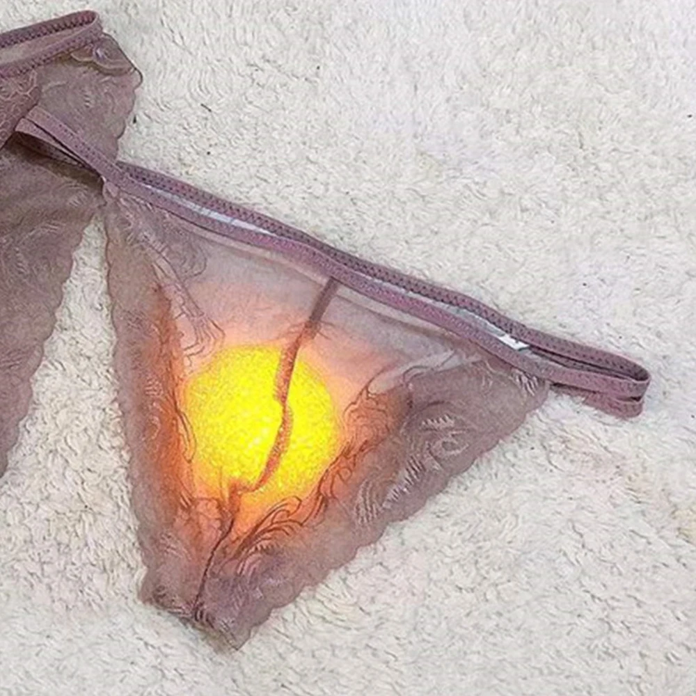 

Men’s Sexy Briefs Lace Panties Sheer Underpants Pouch G String Bikini Thongs Comfortable Underwear Breathable Shorts